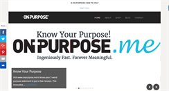 Desktop Screenshot of on-purpose.com